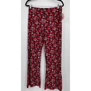 Full Circle Trends Super Soft Stretchy Pants Holiday Christmas Tree Red NEW 1X